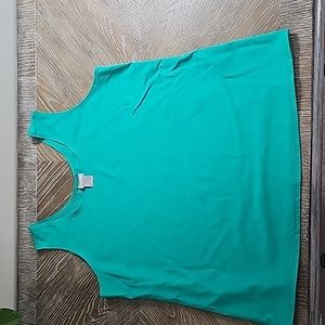 Chico's Sleeveless Tank, Size 3/XL - Green